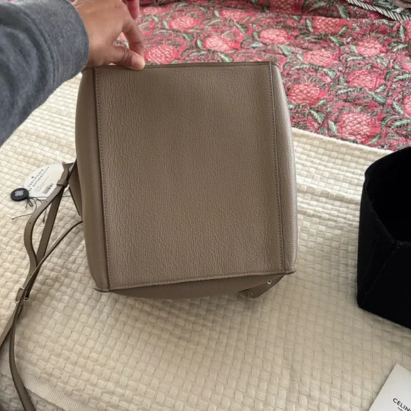 Celine Taupe Beige Leather Big Bag Small - Picture 4 of 10